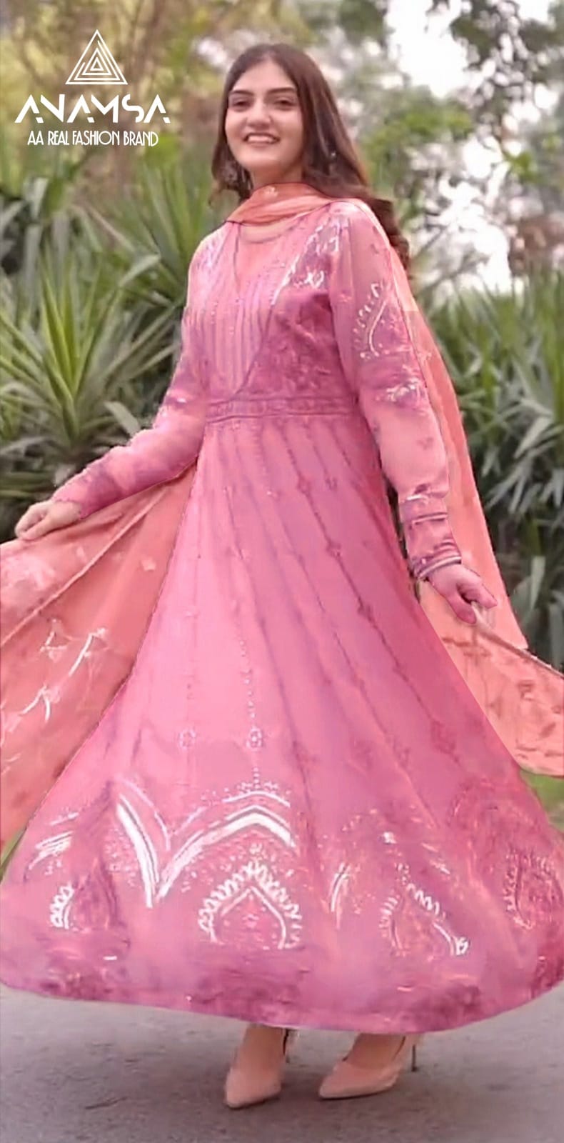 Anamsa 415 Embroidery Georgette Pakistani Suits Wholesale Clothing Suppliers In India

